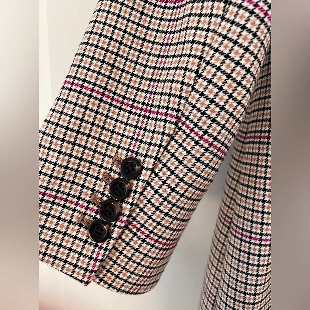 Ann Taylor Checked Double Breasted Chesterfield C… - image 4